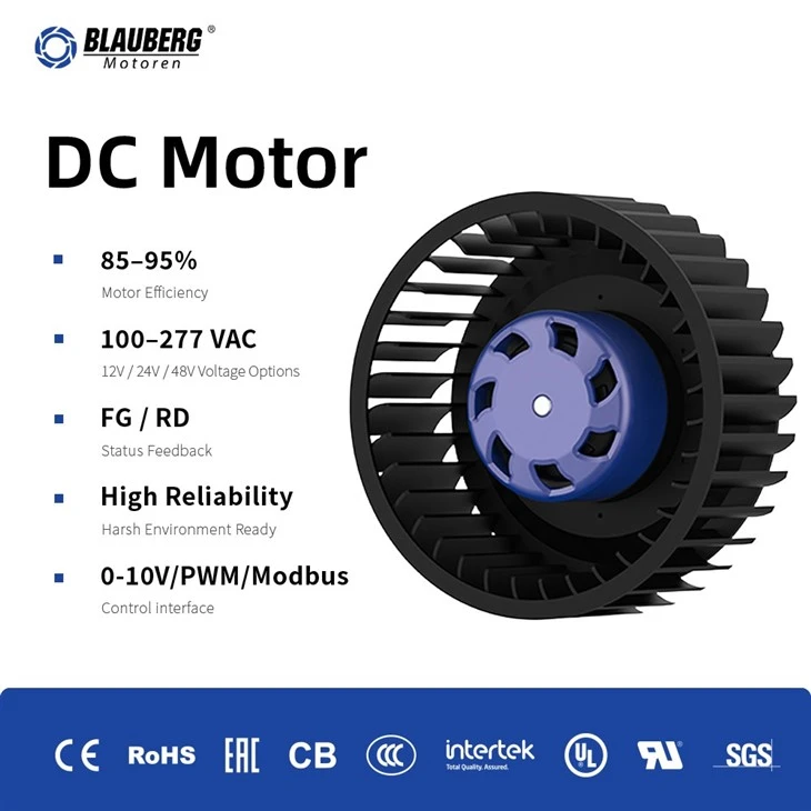 Blauberg BD-F160B-EC-01 160mm DC Forward Curved Centrifugal Fan factory